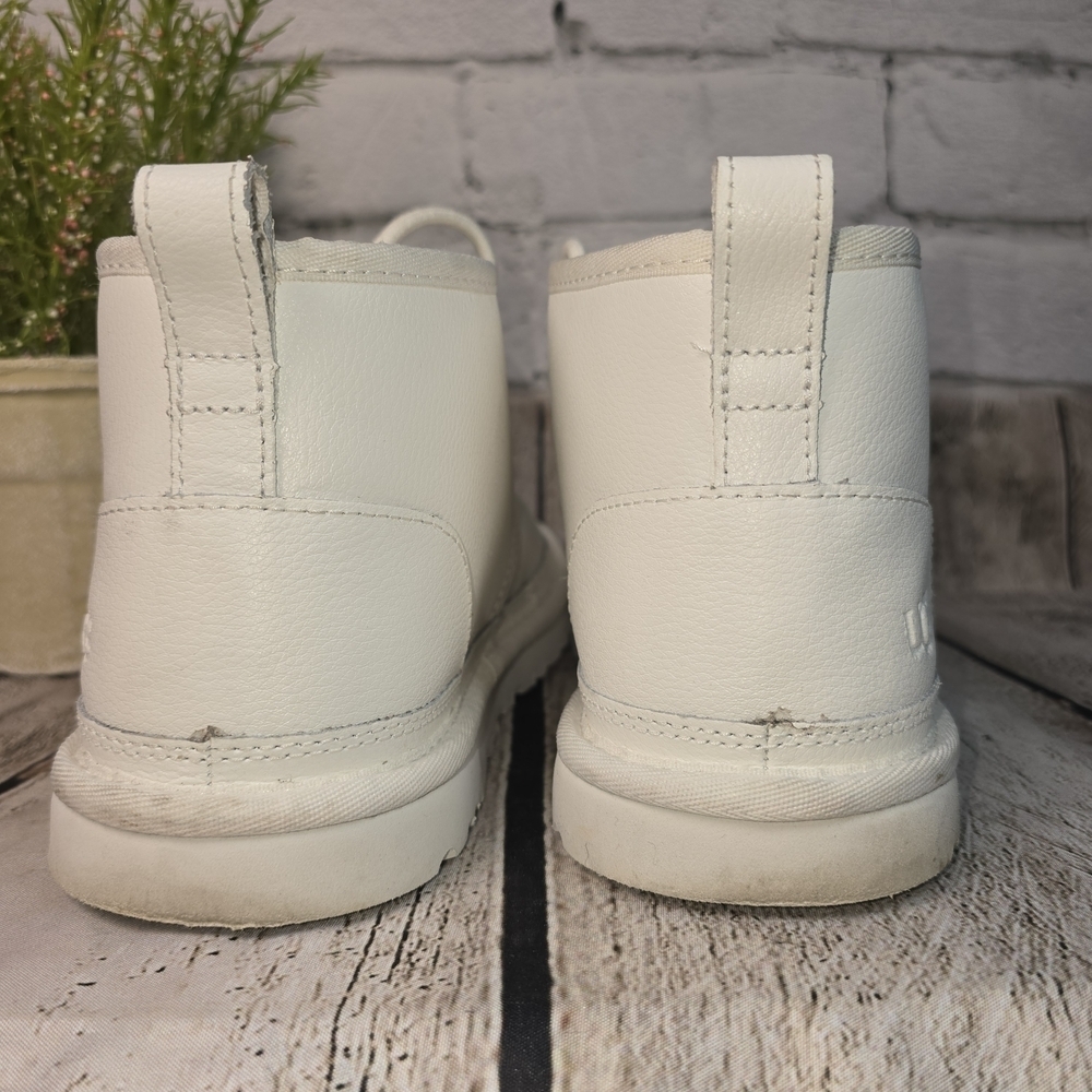 UGG NEUMEL CHOPD CHUKKA ANKLE BOOT WHITE LEATHER MENS SIZE 9 EUC - Picture 10 of 10
